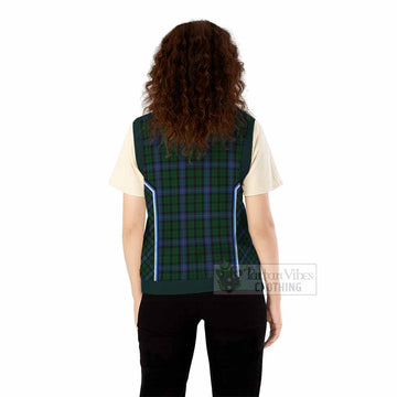 MacIntyre (McIntyre) Tartan Crest Knitted V-Neck Vest Scotland Coat of Arm Flag Style