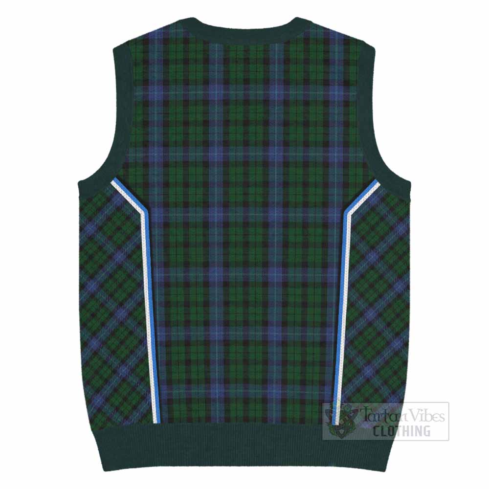 MacIntyre (McIntyre) Tartan Crest Knitted V-Neck Vest Scotland Coat of Arm Flag Style - Tartan Vibes Clothing