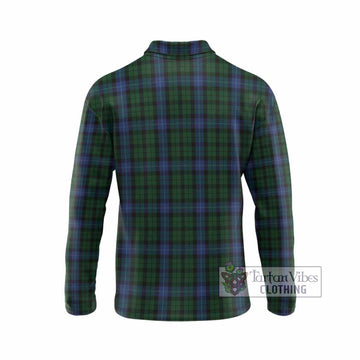 MacIntyre (McIntyre) Tartan Crest Long Sleeve Polo Shirt Ferocious Lion Style