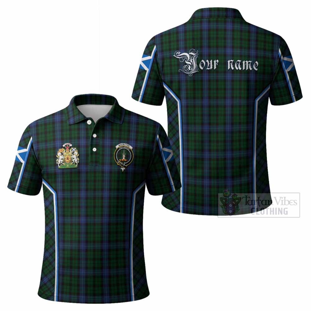 MacIntyre (McIntyre) Tartan Crest Polo Shirt Scotland Coat of Arm Flag Style - Tartan Vibes Clothing