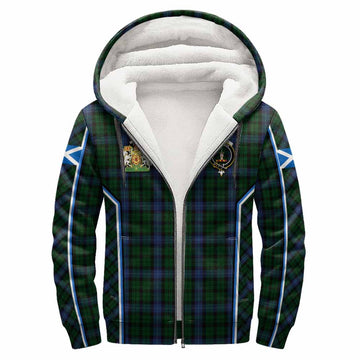 MacIntyre (McIntyre) Tartan Crest Sherpa Hoodie Scotland Coat of Arm Flag Style