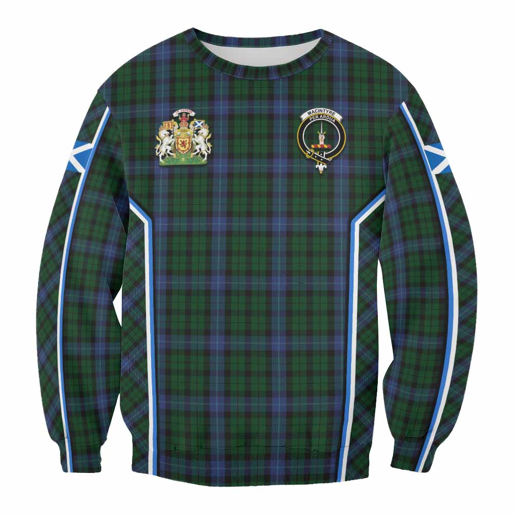 MacIntyre (McIntyre) Tartan Crest Sweatshirt Scotland Coat of Arm Flag Style - Tartan Vibes Clothing