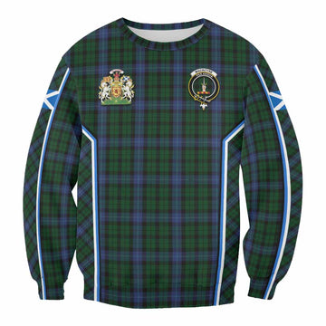 MacIntyre (McIntyre) Tartan Crest Sweatshirt Scotland Coat of Arm Flag Style