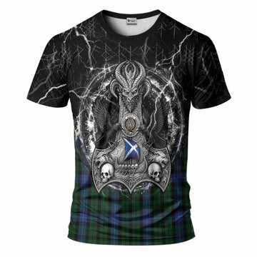 MacIntyre (McIntyre) Tartan Crest T-Shirt Celtic Odin's Raven Legacy