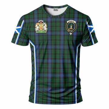 MacIntyre (McIntyre) Tartan Crest T-shirt Scotland Coat of Arm Flag Style - Tartan Vibes Clothing