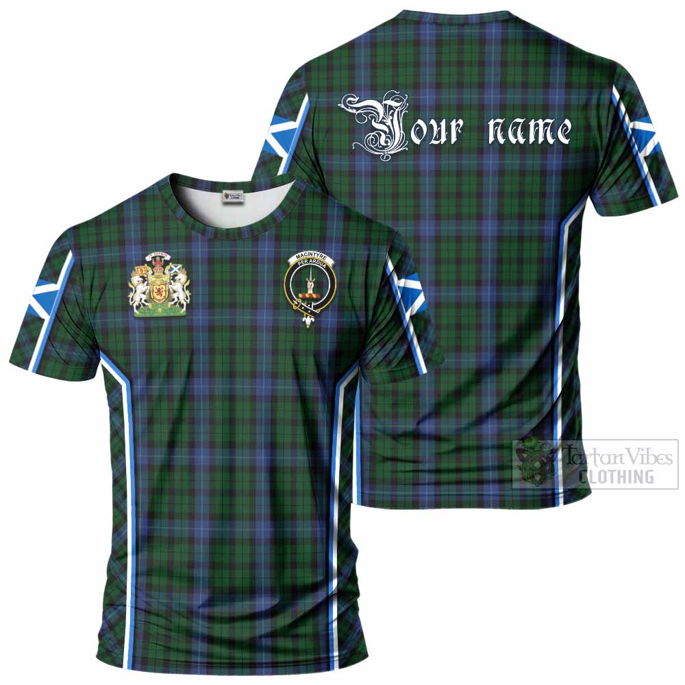 MacIntyre (McIntyre) Tartan Crest T-shirt Scotland Coat of Arm Flag Style - Tartan Vibes Clothing