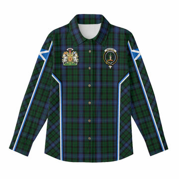 MacIntyre (McIntyre) Tartan Crest Women Casual Shirt Scotland Coat of Arm Flag Style - Tartan Vibes Clothing