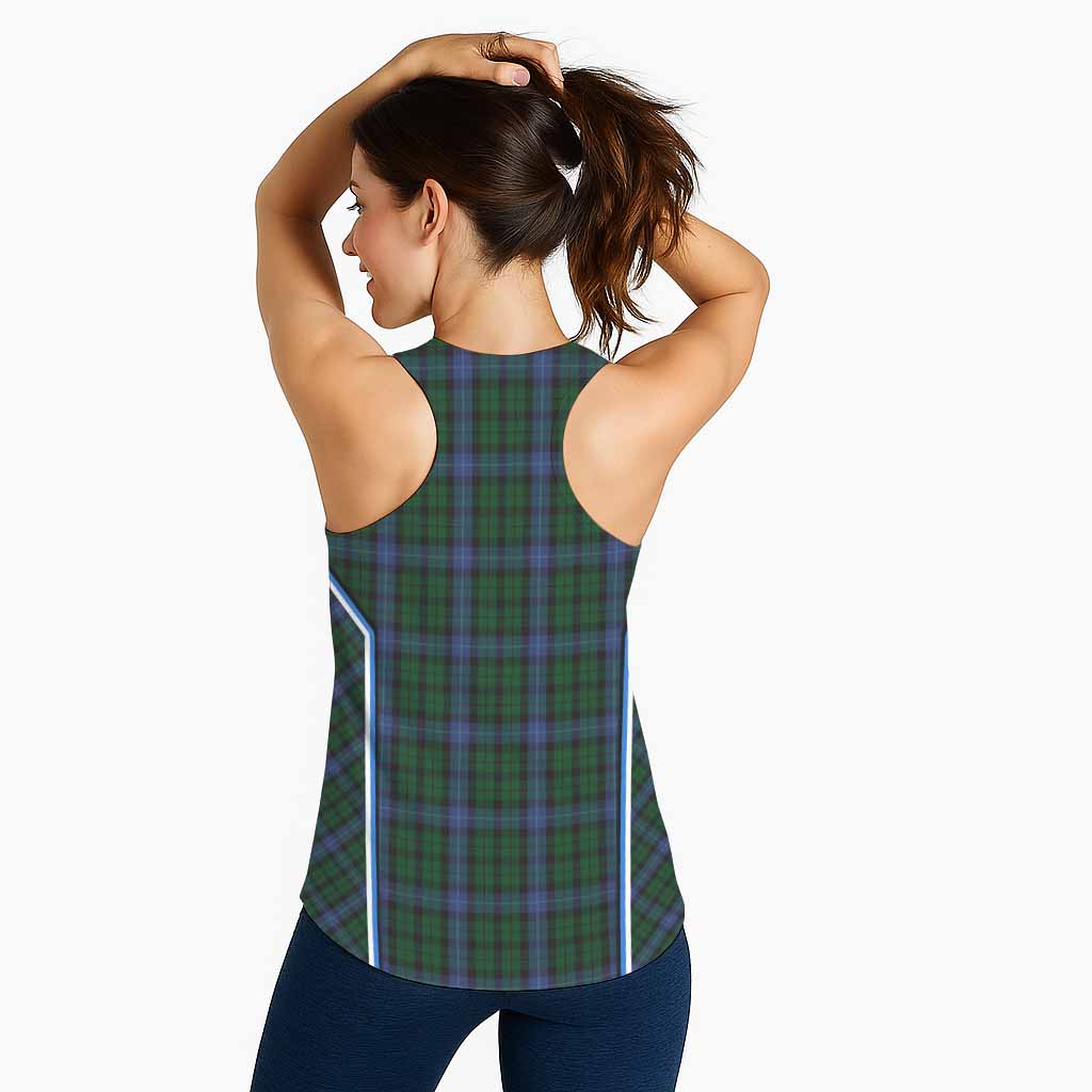 MacIntyre (McIntyre) Tartan Crest Women Racerback Tanks Scotland Coat of Arm Flag Style - Tartan Vibes Clothing