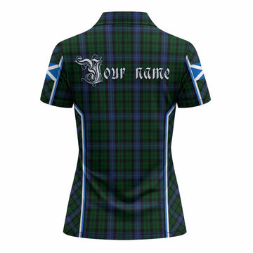 MacIntyre (McIntyre) Tartan Crest Women's Polo Shirt Scotland Coat of Arm Flag Style