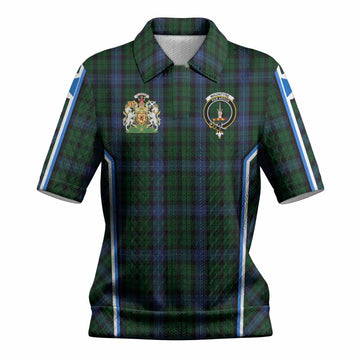 MacIntyre (McIntyre) Tartan Crest Women’s Polo Sweater Top Scotland Coat of Arm Flag Style