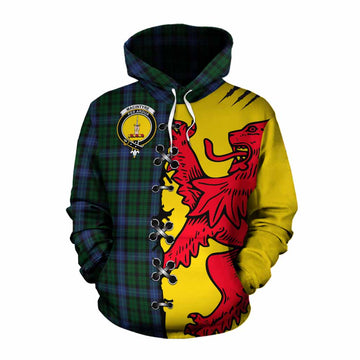 MacIntyre (McIntyre) Tartan Family Crest Cotton Hoodie Lion Rampant Honor