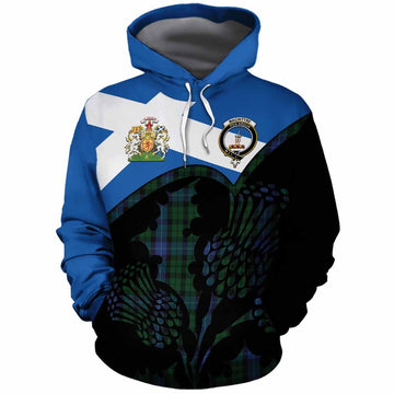 MacIntyre (McIntyre) Tartan Family Crest Cotton Hoodie Scotland Thistle Floral Flag Style