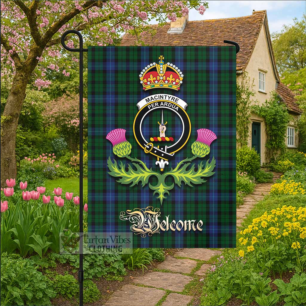 MacIntyre (McIntyre) Tartan Family Crest Garden Flag Royal Thistle Welcome Style - Tartan Vibes Clothing