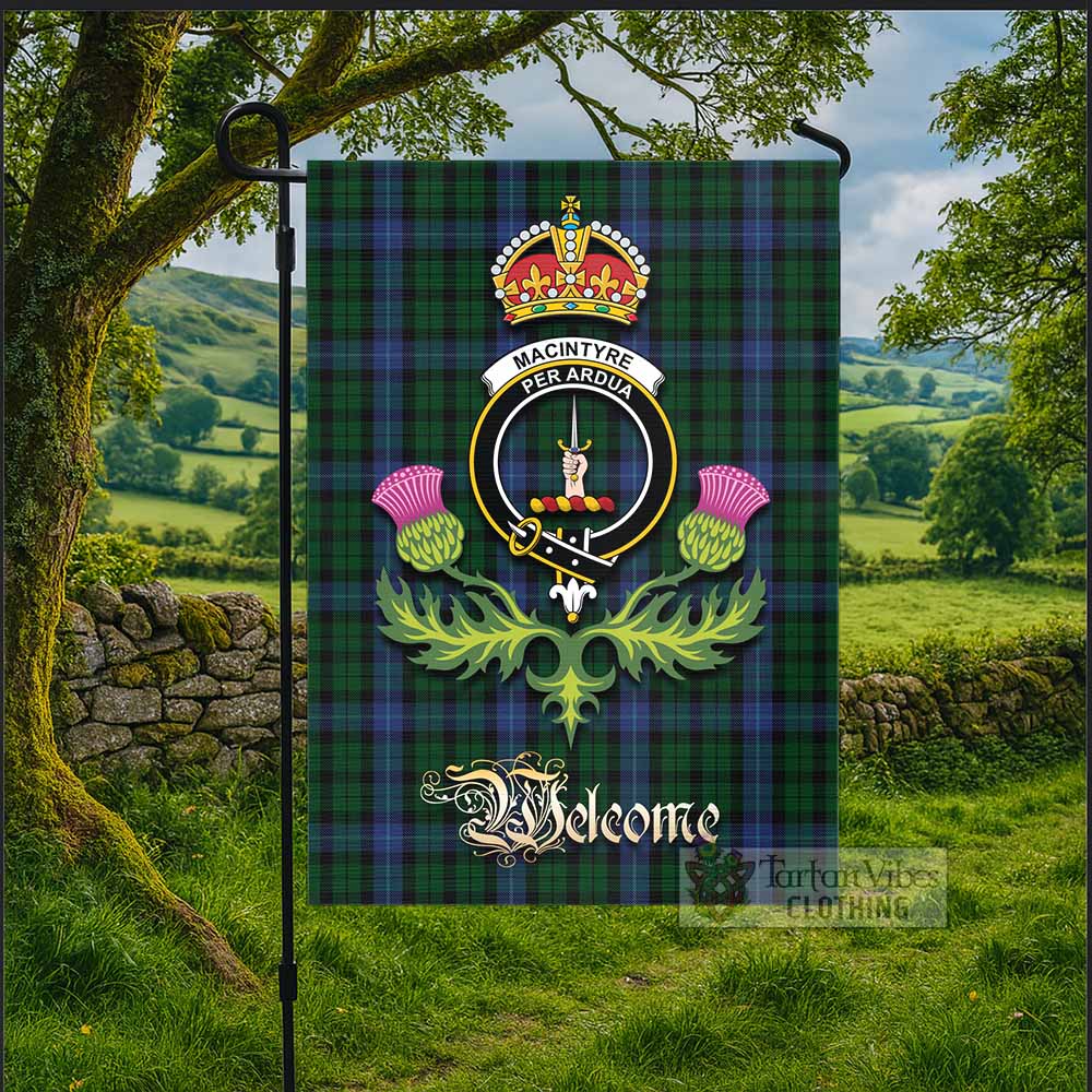 MacIntyre (McIntyre) Tartan Family Crest Garden Flag Royal Thistle Welcome Style - Tartan Vibes Clothing