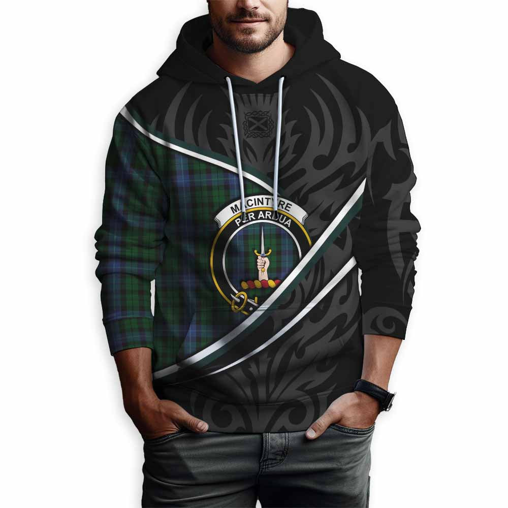 MacIntyre (McIntyre) Tartan Family Crest Hoodie Celtic Scottish Thistle Floral - Tartan Vibes Clothing