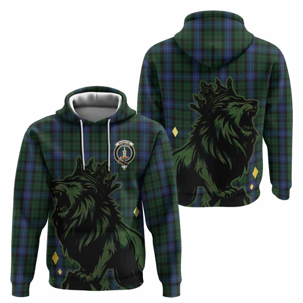MacIntyre (McIntyre) Tartan Family Crest Hoodie Crowned Lion Roaring