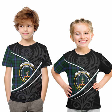 MacIntyre (McIntyre) Tartan Family Crest Kid T-shirt Celtic Scottish Thistle Floral