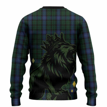 MacIntyre (McIntyre) Tartan Family Crest Knitted Sweater Crowned Lion Roaring