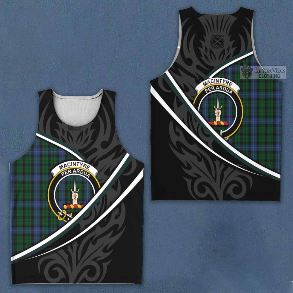 MacIntyre (McIntyre) Tartan Family Crest Men Tank Top Celtic Scottish Thistle Floral - Tartan Vibes Clothing