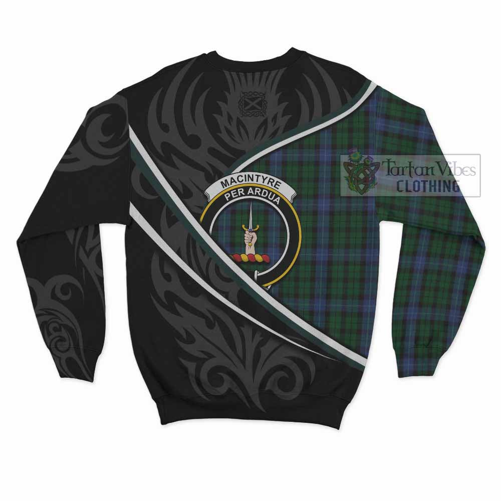 MacIntyre (McIntyre) Tartan Family Crest Sweatshirt Celtic Scottish Thistle Floral - Tartan Vibes Clothing