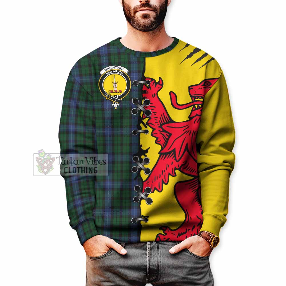 MacIntyre (McIntyre) Tartan Family Crest Sweatshirt Lion Rampant Honor - Tartan Vibes Clothing