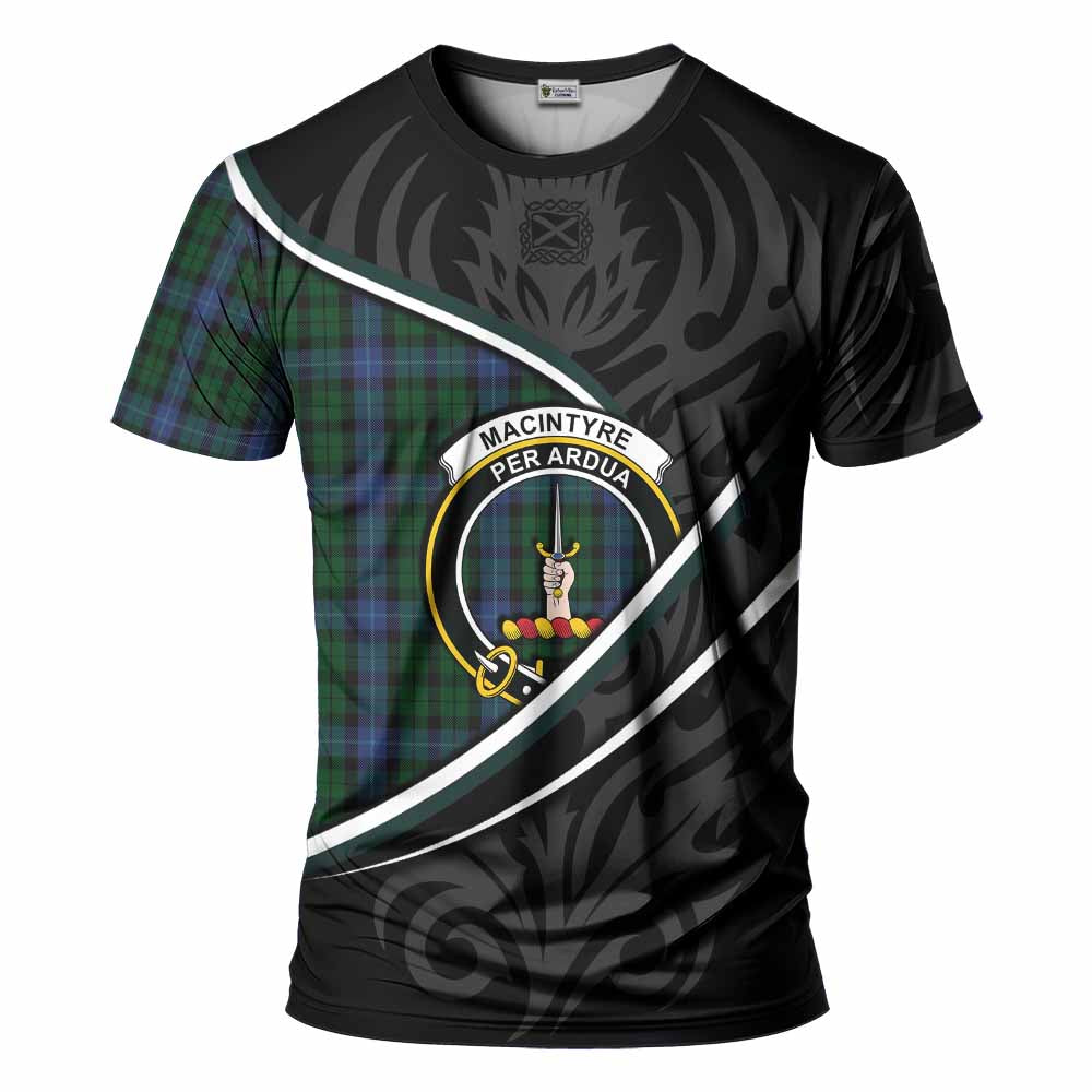 MacIntyre (McIntyre) Tartan Family Crest T-shirt Celtic Scottish Thistle Floral - Tartan Vibes Clothing