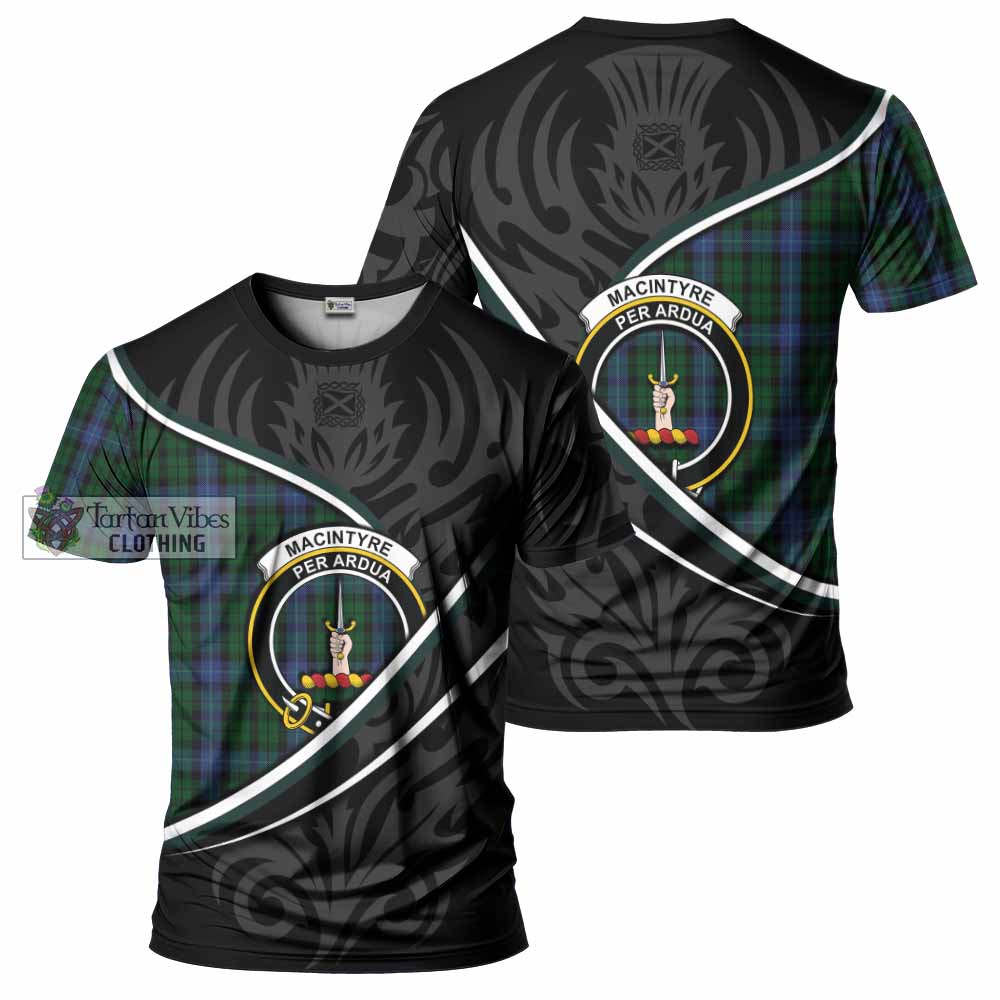 MacIntyre (McIntyre) Tartan Family Crest T-shirt Celtic Scottish Thistle Floral - Tartan Vibes Clothing