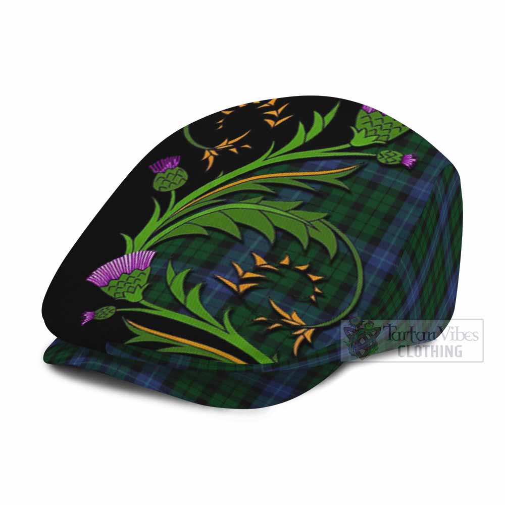 MacIntyre (McIntyre) Tartan Flat Cap, Jeff Cap Scottish Thistle Pride Heritage Art - Tartan Vibes Clothing