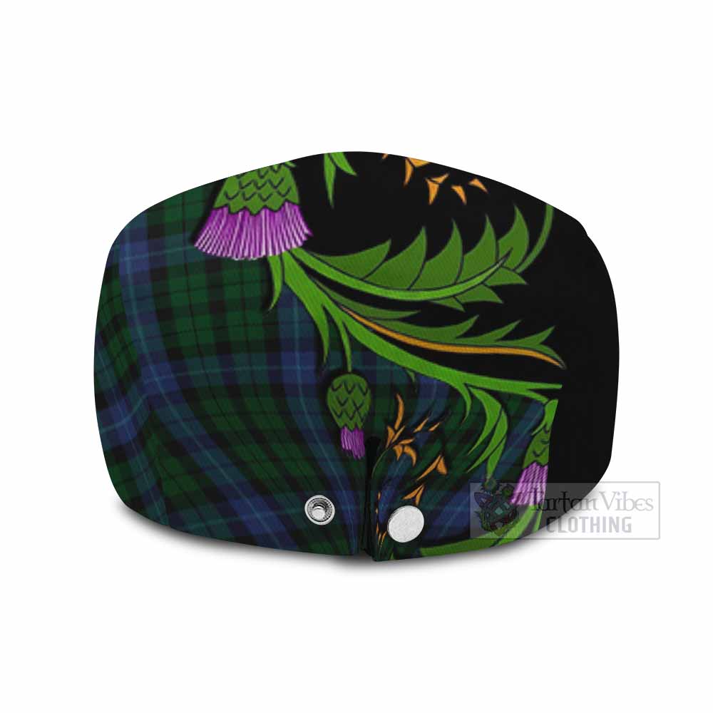 MacIntyre (McIntyre) Tartan Flat Cap, Jeff Cap Scottish Thistle Pride Heritage Art - Tartan Vibes Clothing