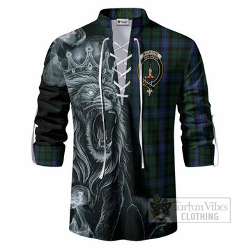 MacIntyre (McIntyre) Tartan Ghillie Shirt Roaring Lion Heritage