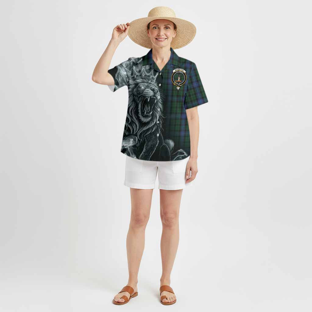 MacIntyre (McIntyre) Tartan Hawaiian Shirt Roaring Lion Heritage