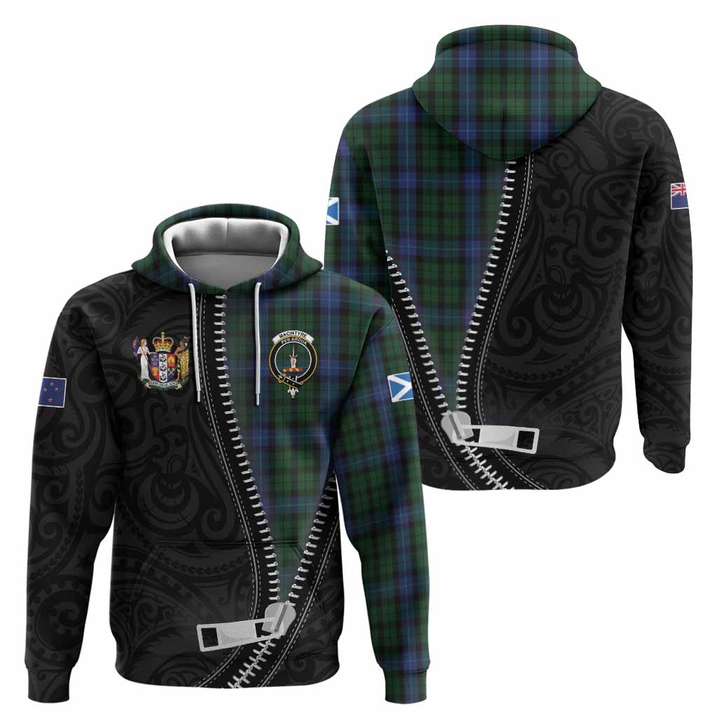 MacIntyre (McIntyre) Tartan Hoodie New Zealand Pattern Unique Zipper Stylized