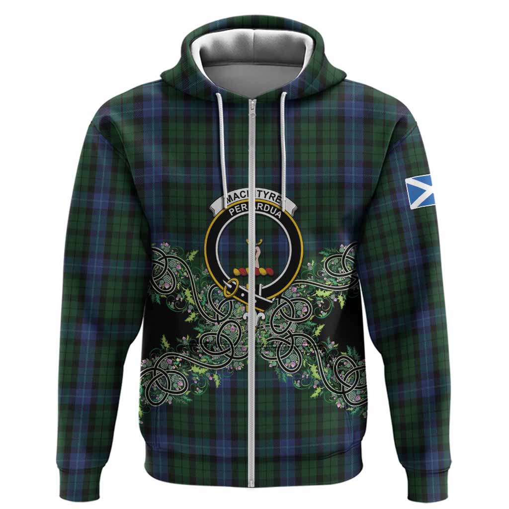 MacIntyre (McIntyre) Tartan Hoodie Thistle Scottish Spirit