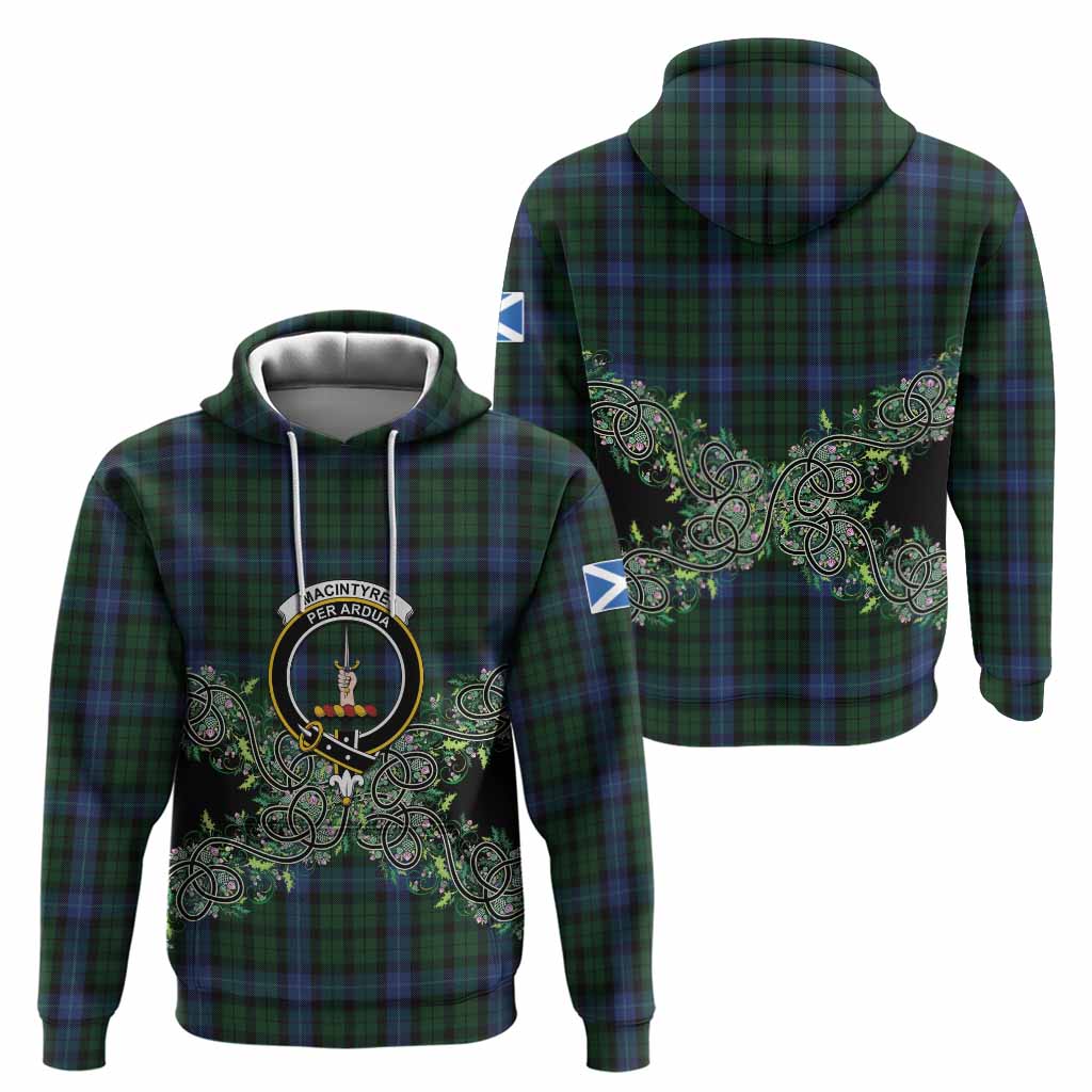MacIntyre (McIntyre) Tartan Hoodie Thistle Scottish Spirit