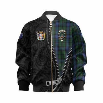 MacIntyre (McIntyre) Tartan Kid Bomber Jacket New Zealand Pattern Unique Zipper Stylized