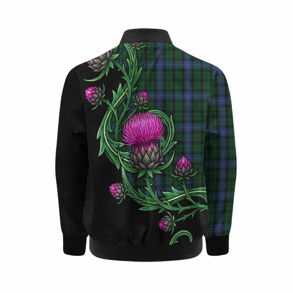 MacIntyre (McIntyre) Tartan Kid Bomber Jacket Resilient Scottish Thistle Kid - Tartan Vibes Clothing
