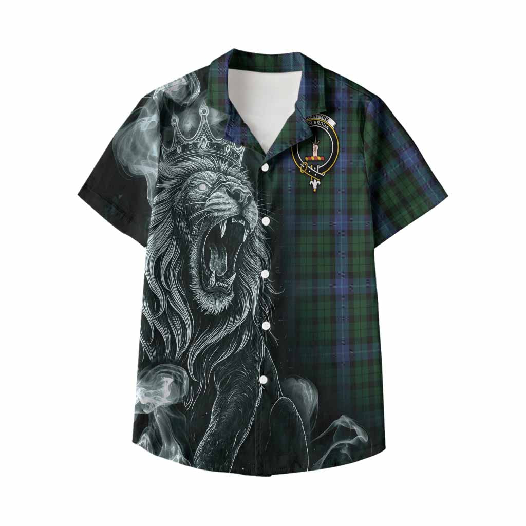 MacIntyre (McIntyre) Tartan Kid Hawaiian Shirt Roaring Lion Heritage