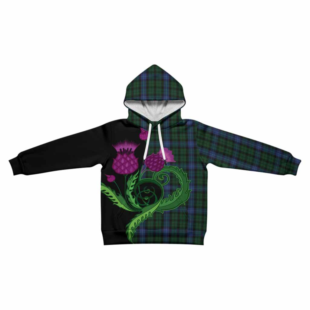 MacIntyre (McIntyre) Tartan Kid Hoodie Traditional Scottish Thistle