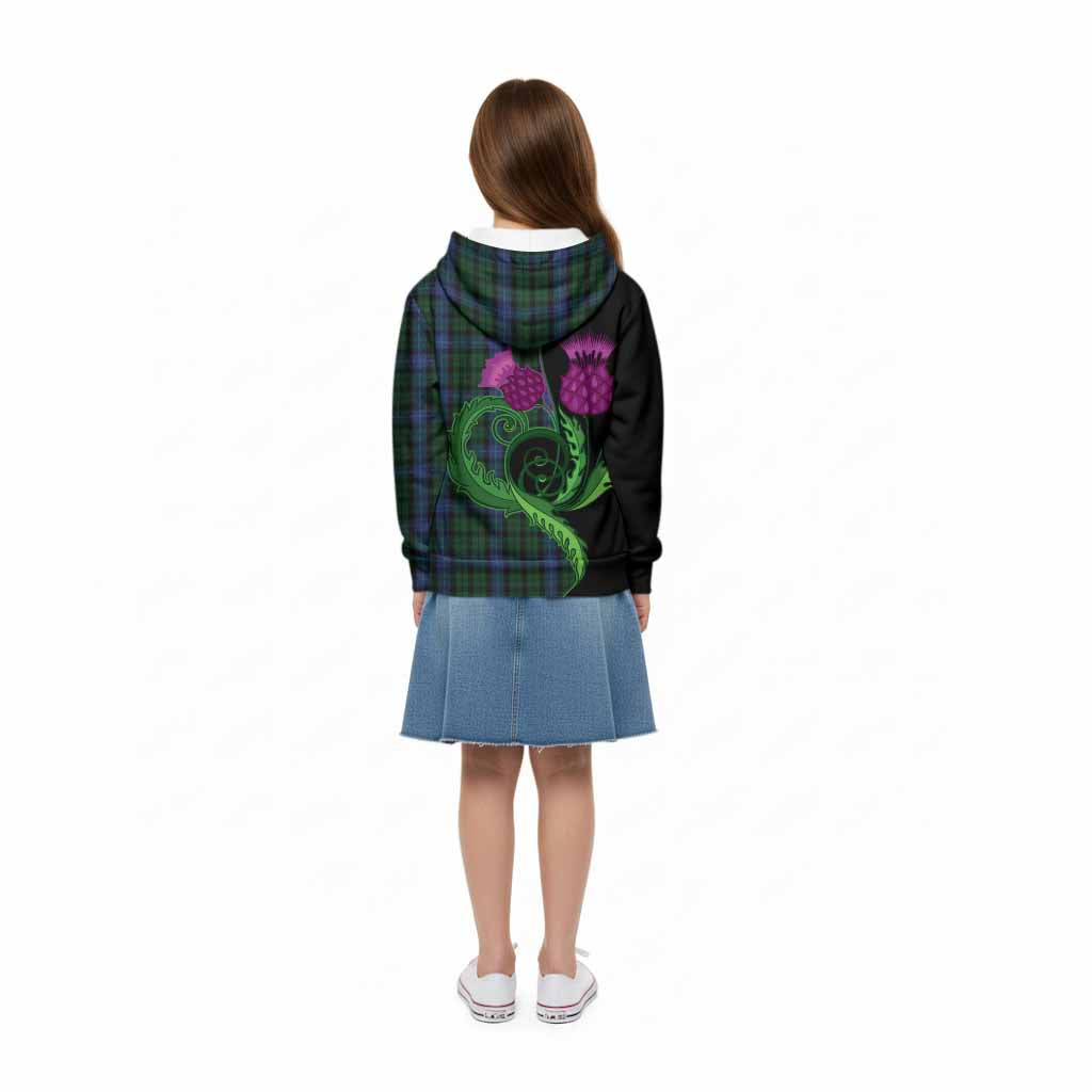MacIntyre (McIntyre) Tartan Kid Hoodie Traditional Scottish Thistle