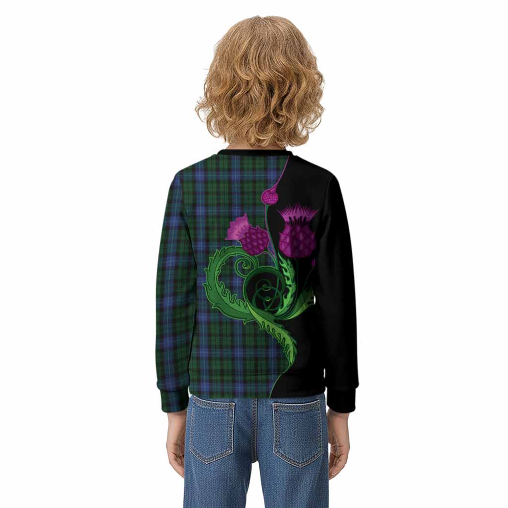 MacIntyre (McIntyre) Tartan Kid Knitted Sweatshirt Traditional Scottish Thistle
