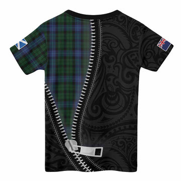 MacIntyre (McIntyre) Tartan Kid T-shirt New Zealand Pattern Unique Zipper Stylized
