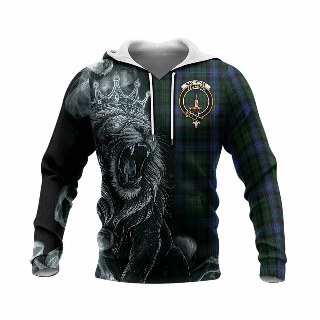 MacIntyre (McIntyre) Tartan Knitted Hoodie Roaring Lion Heritage