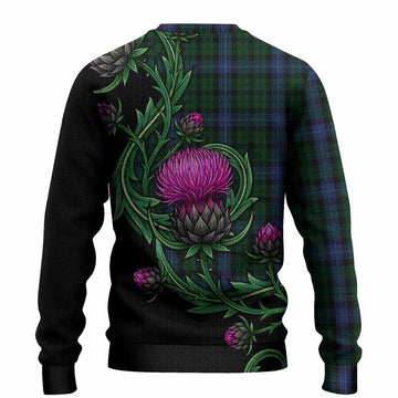 MacIntyre (McIntyre) Tartan Knitted Sweater Resilient Scottish Thistle - Tartan Vibes Clothing