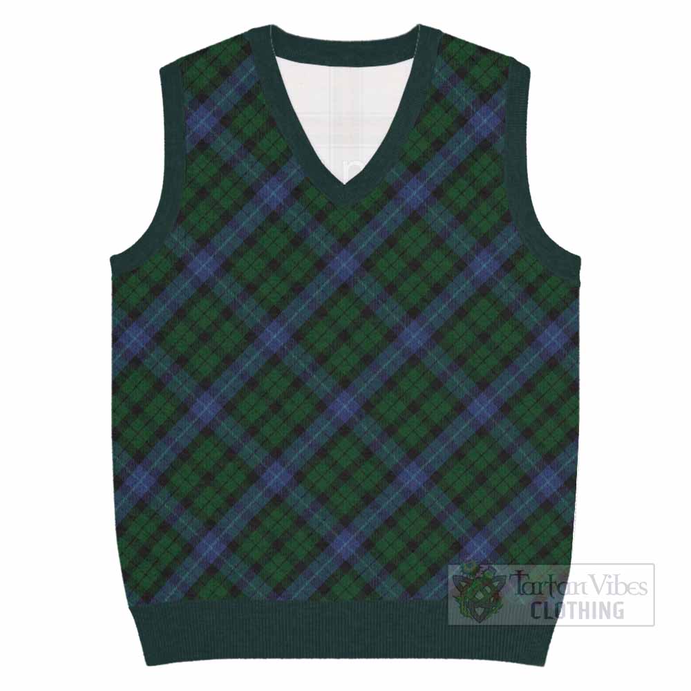 MacIntyre (McIntyre) Tartan  Knitted V-Neck Vest Cross Style