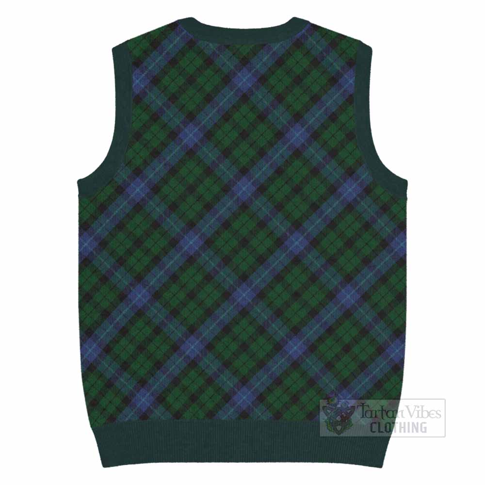 MacIntyre (McIntyre) Tartan  Knitted V-Neck Vest Cross Style