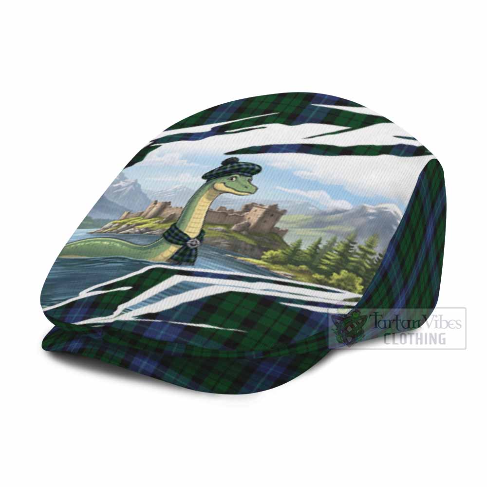 MacIntyre (McIntyre) Tartan Loch Ness Monster Scottish Heritage Art Flat Cap, Jeff Cap