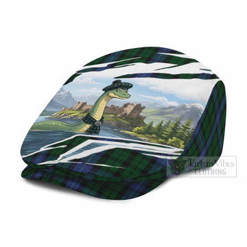 MacIntyre (McIntyre) Tartan Loch Ness Monster Scottish Heritage Art Flat Cap, Jeff Cap