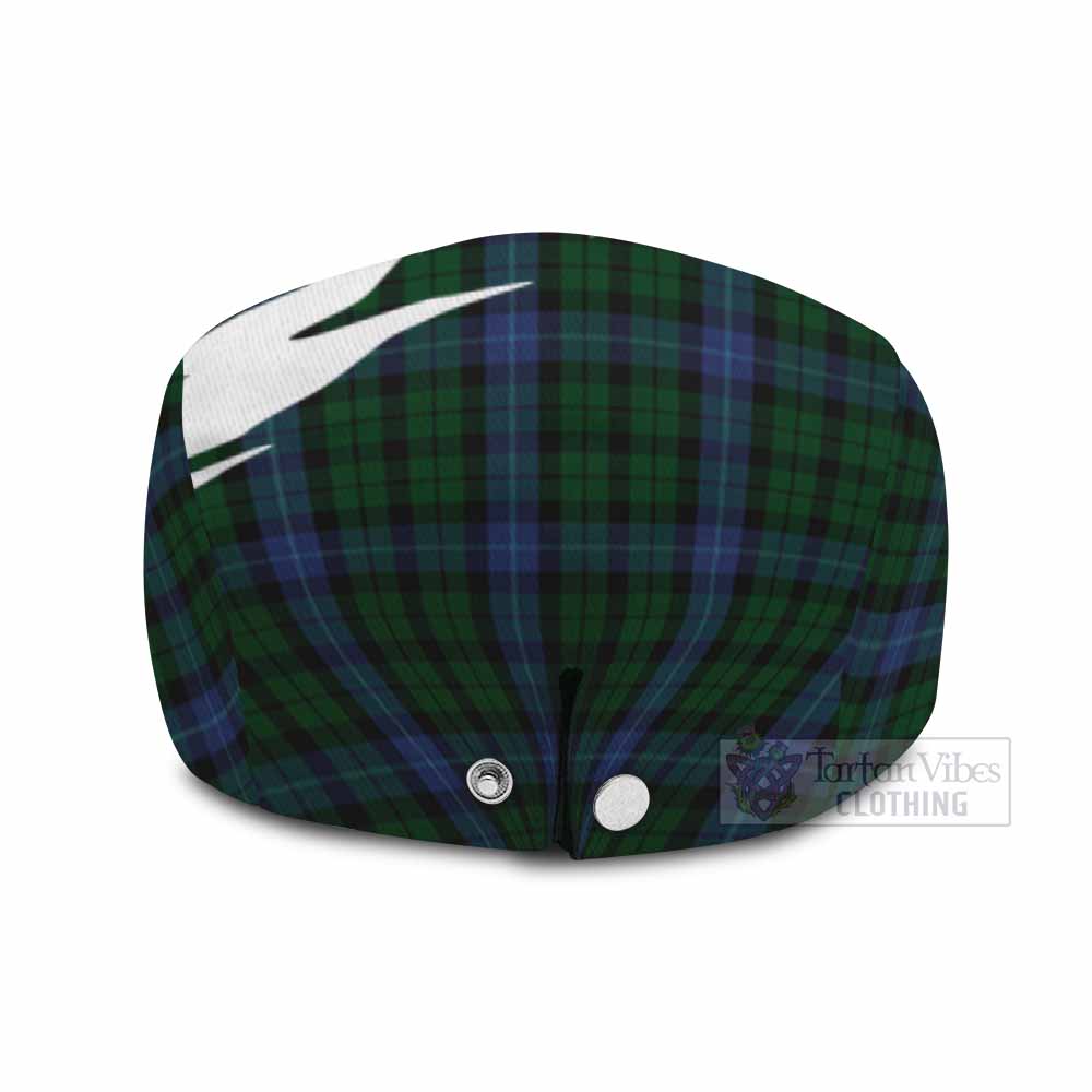 MacIntyre (McIntyre) Tartan Loch Ness Monster Scottish Heritage Art Flat Cap, Jeff Cap