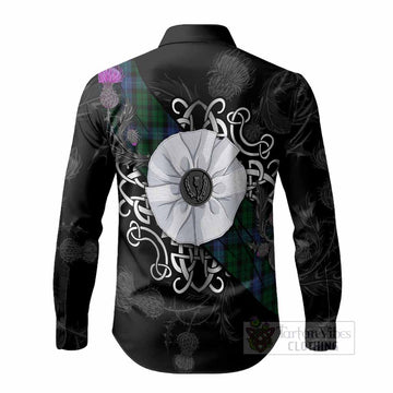 MacIntyre (McIntyre) Tartan Long Sleeve Button Shirts Jacobite White Rose - Tartan Vibes Clothing
