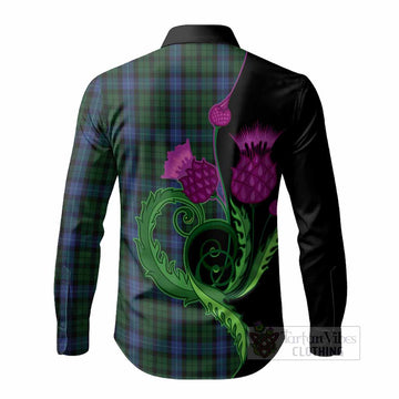 MacIntyre (McIntyre) Tartan Long Sleeve Button Shirts Traditional Scottish Thistle